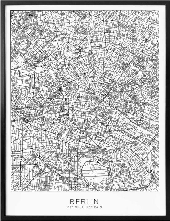 Immagine prodotto Trenddeko Mappa della città di Berlino (50 x 40 cm)