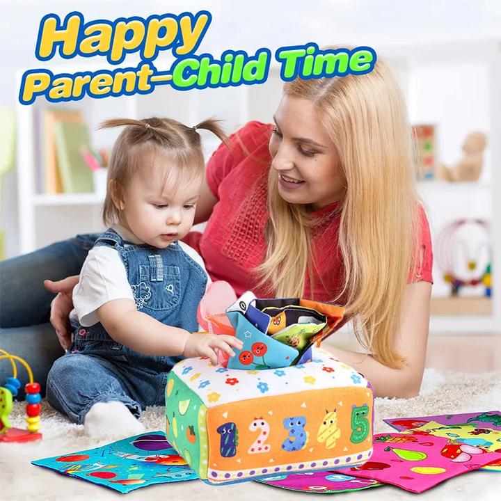 Produktbild Activity Board Baby-Boxen, Baby-Spielzeug, zum Nachziehen, magische Taschentuchbox, Spielzeug für 6–12 Monate