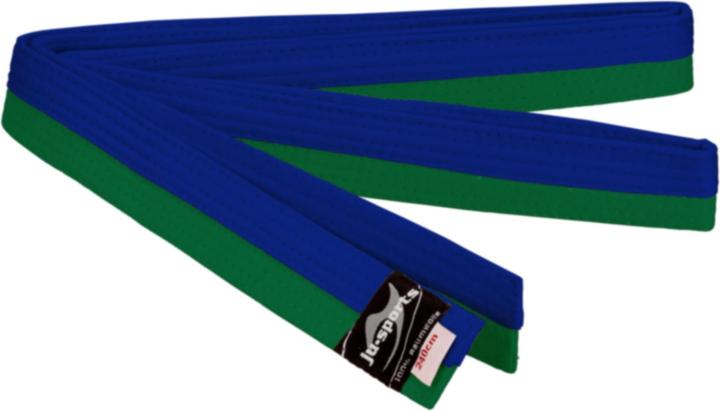 Ju-Sports Budogürtel grün/blau (halb/halb)