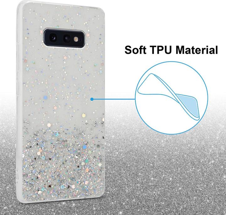 Actual product image Cadorabo TPU cover sparkling glitter (Samsung Galaxy S10e)