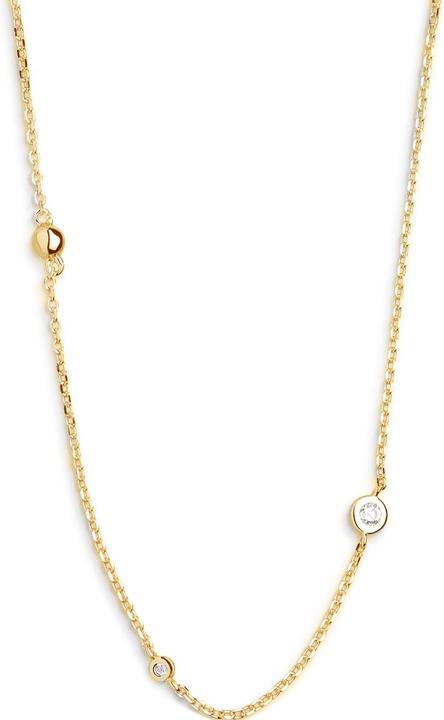 Produktbild Xenox Zarge Gold Gold Halskette (Mit Stein(en), Silber 925, 40 - 45 cm)