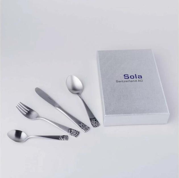 Actual product image Sola Children's cutlery set Lusol 755 Elite 4 pcs, silver