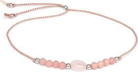 Agato Cord bracelet with angelite and rose gold HE13R3S-LP