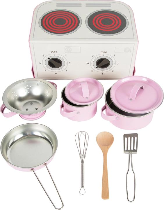 Actual product image Activity Board Pastel pink children's cooking set, pretend play, role play