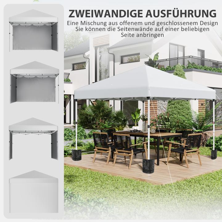 Immagine prodotto Outsunny Padiglione pieghevole con accessori (297 cm, 297 cm)