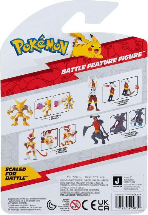 Actual product image Jazwares Pokémon PKW2670 4.5" Battle Figure-Infernape
