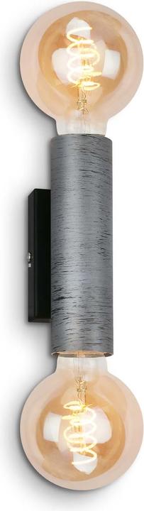 Produktbild Briloner Wandleuchte, antik-silber / schwarz, 2xE27/max.10W (E27)