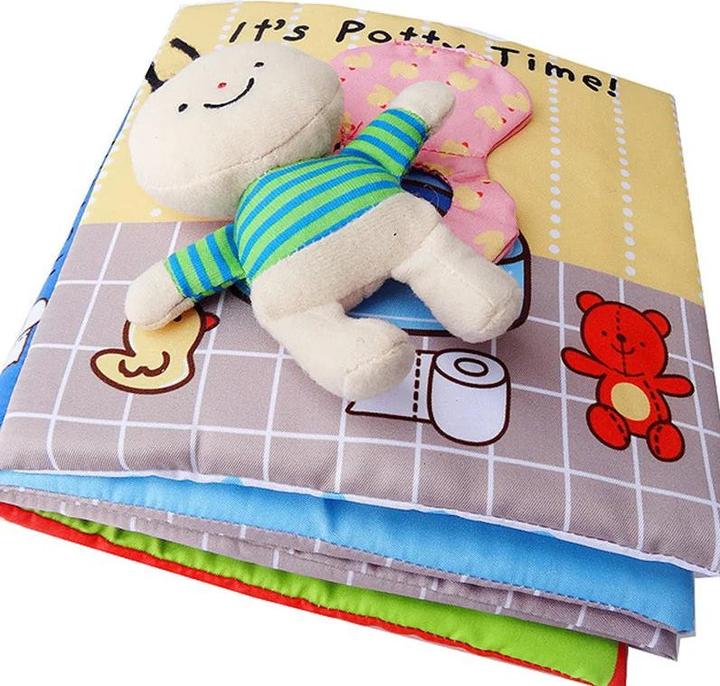 Produktbild Activity Board Kleinkind Baby Tuch Buch Bad Töpfchen Baby Buch Spielzeug 0-3 Jahre alt Pädagogische Aktivität Buch