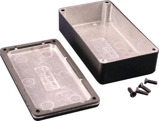 Hammond Wasserdichtes Druckgussgehäuse 1550 114.5x64x30.1mm Aluminium, Druckguss Schwarz IP66 (Case)