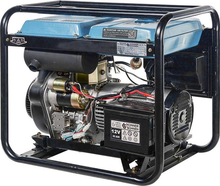 Image du produit Könner & Söhnen KS GENERATOR DIESEL KS 6100HDE (EURO V) 5,5kW 230V, ROZRUCH ELEKTRYCZNY (5000 W, 11 l)