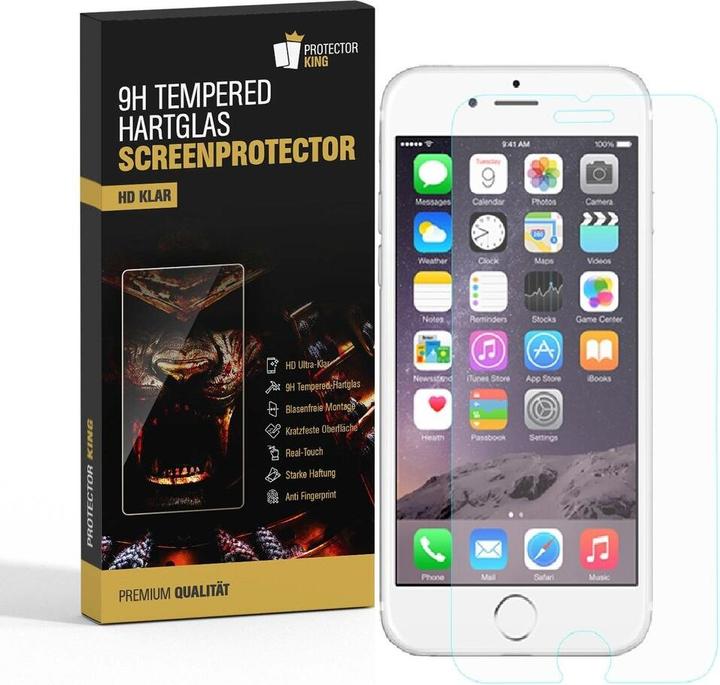 Produktbild Protectorking 3x 3D A++ echtes Tempered 9H Panzerhartglas KLAR (3 Stück, Apple iPhone 8 Plus)