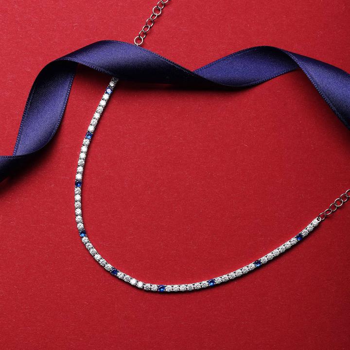 Immagine prodotto Morellato Elegante collana in argento con zirconi Tesori SAIW136 (Argento 925)