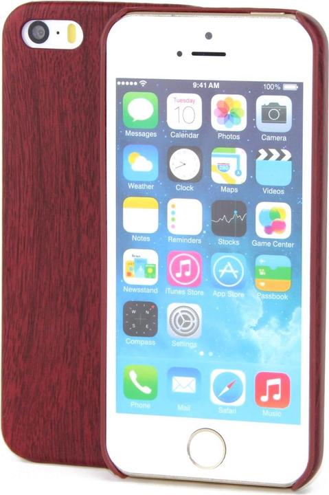 Actual product image König Design Apple iPhone 6 Plus / 6s Plus TPU Mobile Sleeve Wood Optics Protection Case Mahogany (Apple iPhone 6 Plus)
