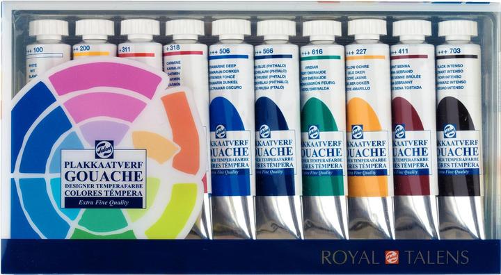 Produktbild Talens 08PS410 10 Farben (Mehrfarbig, 20 ml)