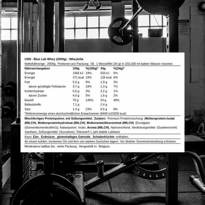 Image du produit USN Blue Lab 100% Whey Protein (Wheytella, 1 pcs, 2000 g)