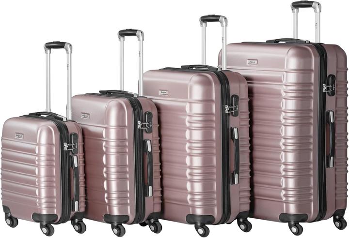 Immagine prodotto Zelsius Set di valigie rigide da 4 pezzi (Bagaglio a mano (fino a 50 litri), M (50 - 90l), L (90 - 115l))