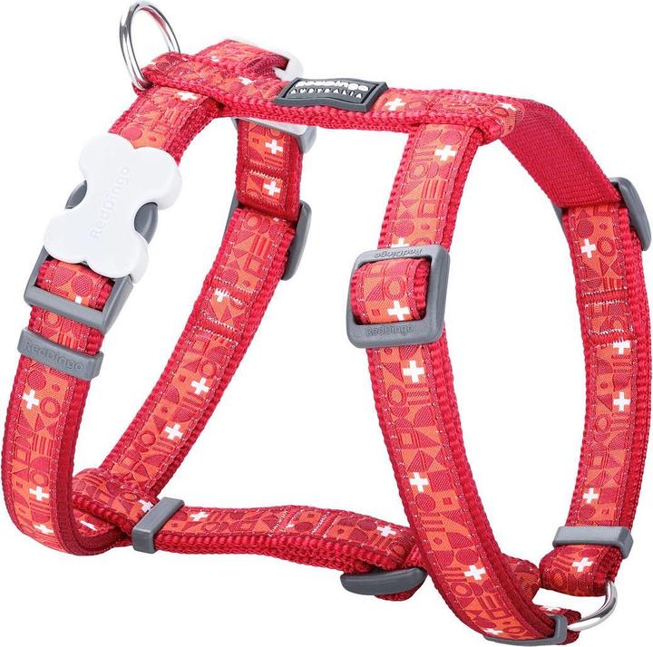 Actual product image Red Dingo Harnais pour chien Swiss Cross, rouge, S (S, Dog, Dog sport)