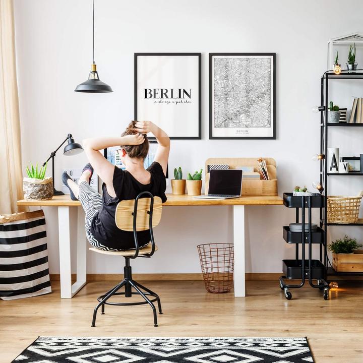 Produktbild Trenddeko Stadtplan Berlin (80 x 100 cm)