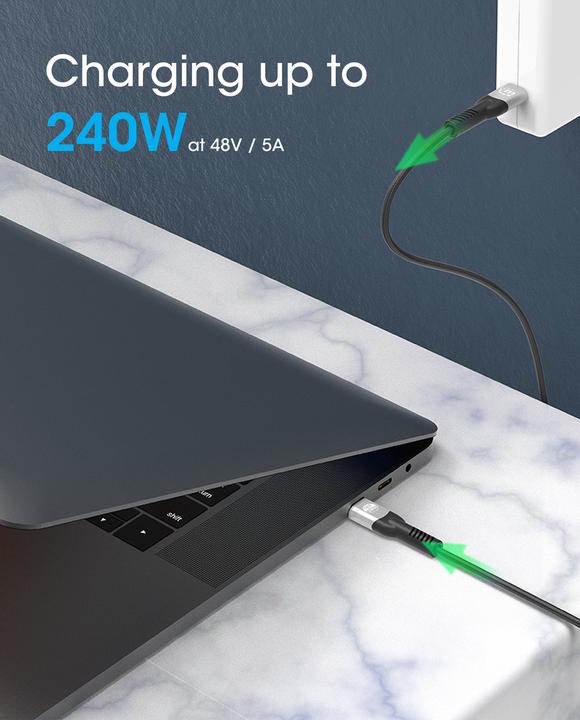 Image du produit Manhattan Câble de charge USB 2.0 type C EPR 240 W / PD 3.1 (2 m, USB 2.0)