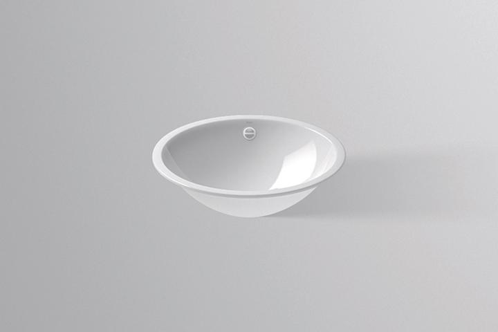 Produktbild Alape Einbaubecken EB.O525, oval B: 525mm H: 150mm T: 425mm, 2101000000, weiss (425 mm, 525 mm)