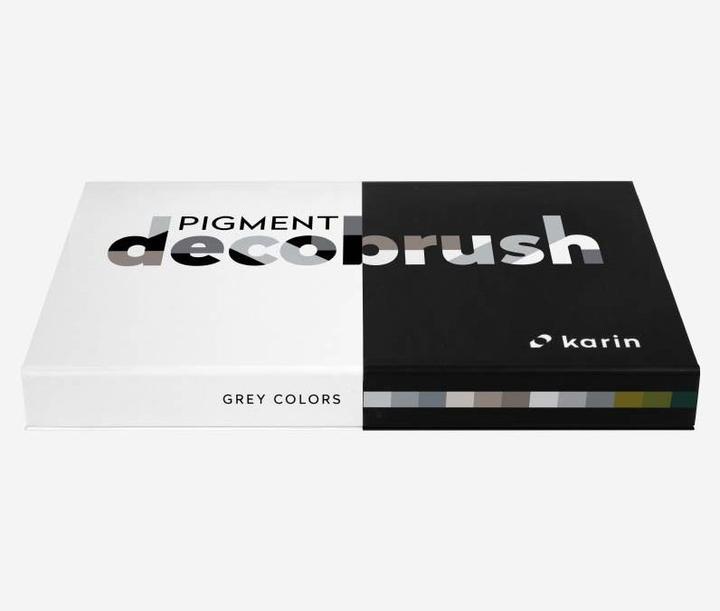 Actual product image Karin PIGMENT DECO BRUSH - Brush Marker (Green, Grey, 12 x)