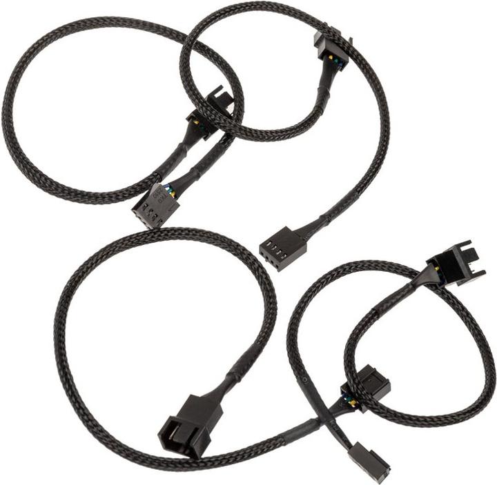 Actual product image Akasa Fan extension cable 4pcs pack