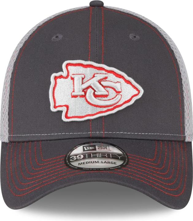 Actual product image New Era 39Thirty Stretch Mesh Cap - Kansas City Chiefs (S/M)
