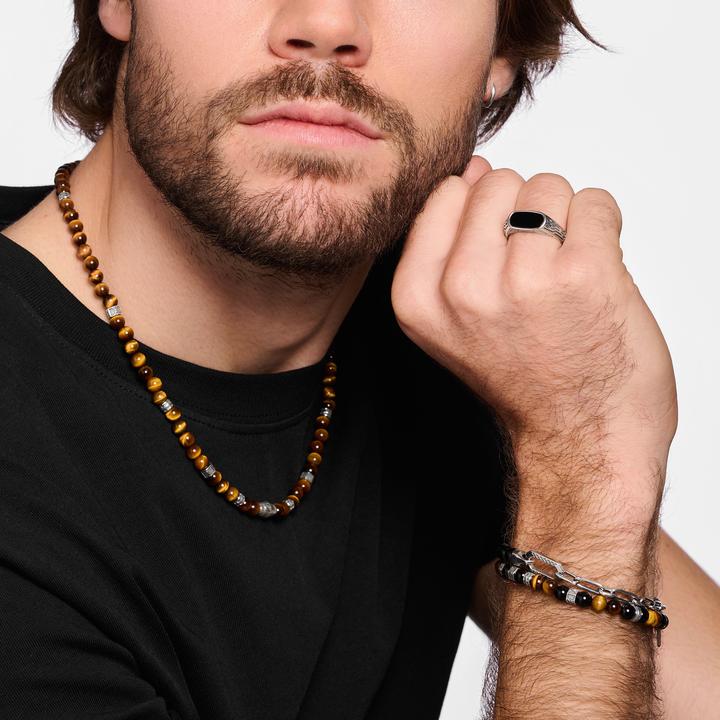 Produktbild Thomas Sabo Ring mit Schwarzem Onyx Silber (62, 925 Silber)