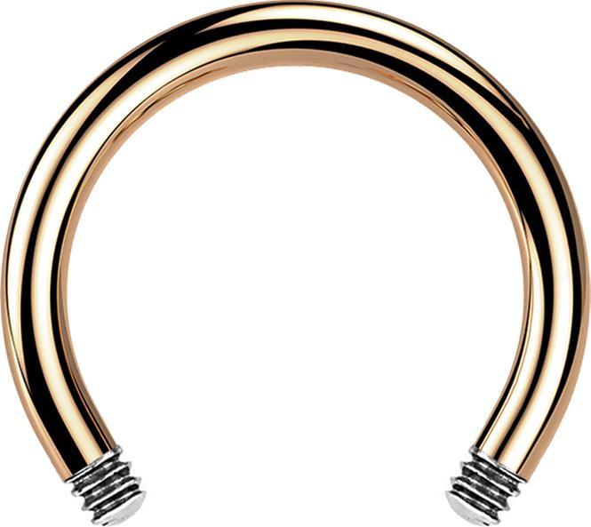 Immagine prodotto Star Piercing Asta Micro Circular Barbell oro rosa (senza ottone, Acciaio chirurgico 316L)