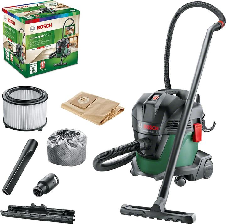 Bosch Home & Garden UniversalVac 15 (Wet dry vacuum cleaner)