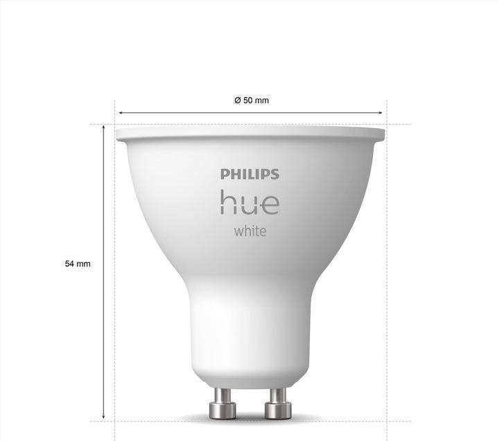Produktbild Philips Hue White BT (GU10, 5.20 W, 400 lm, 2 x, F)