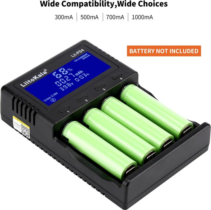 Actual product image Swaytronic Lithium-ion charger Lii-PD4 (1 pcs., Chargers without battery)