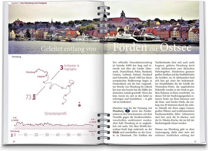 Image du produit RadReiseFührer Ostseeküstenradweg von Flensburg bis Lübeck (Allemand, Boussole, 2022)