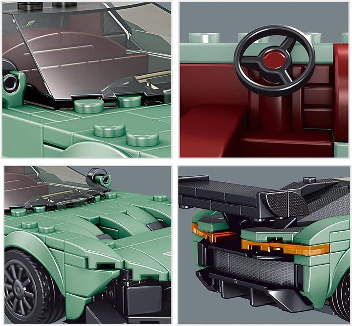 Actual product image Mould King Vulcan sports car with display box