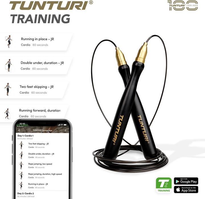 Produktbild Tunturi Centuri Pro Speed Jump Rope Springseil (280 cm)
