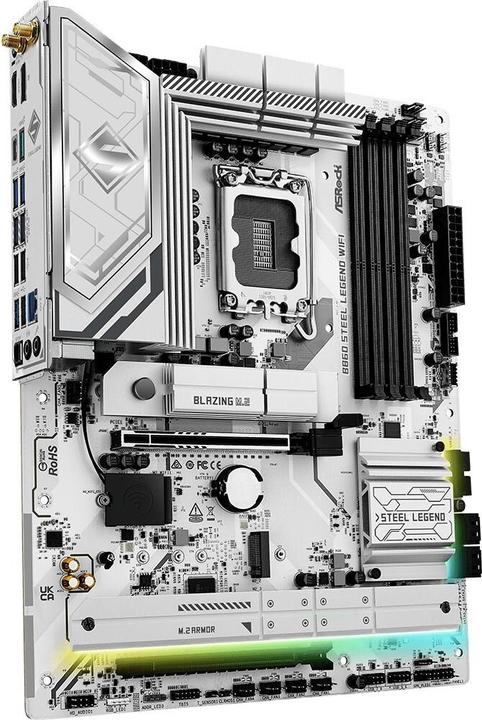 Actual product image AsRock B860 Steel Legend WiFi DDR5 Intel S retail (LGA 1851, Intel B860, ATX)