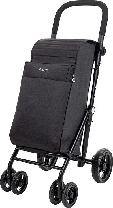 Produktbild Carlett Einkaufstrolley mit 4 Raedern Urban duo in Schwarz