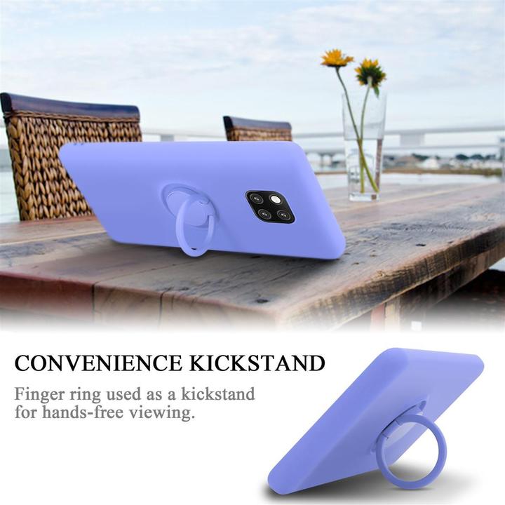 Productafbeelding Cadorabo TPU Vloeibare Ring Silicone Hoesje (Huawei Mate 20 Pro)