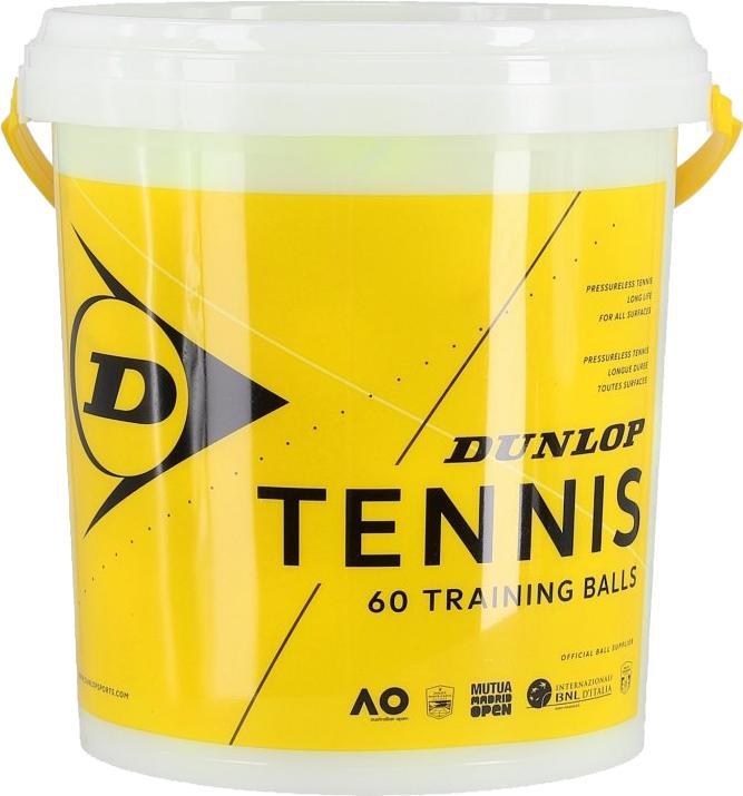 Actual product image Dunlop Tennis balls TRAINING pressure-less 60-bucket