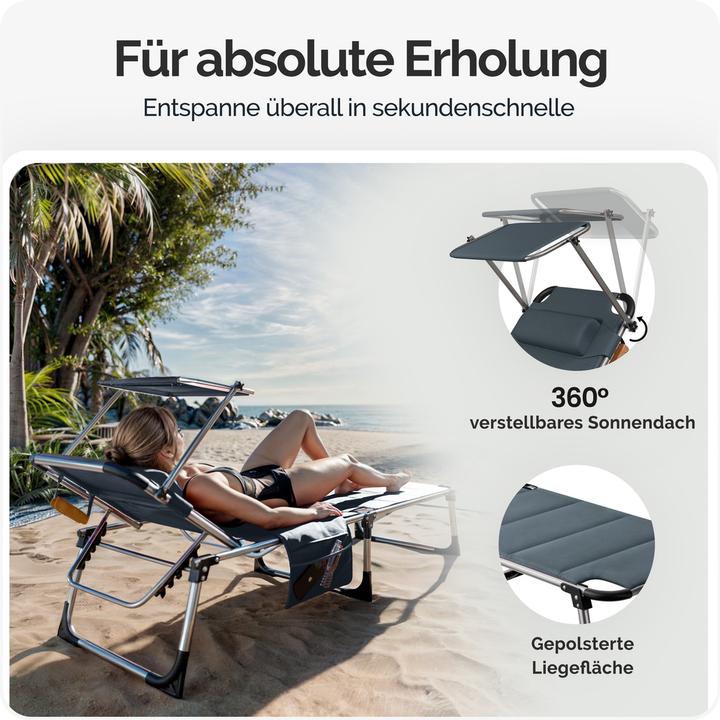 Produktbild Casaria Sonnenliege (210 cm)