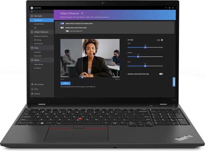 Produktbild Lenovo ThinkPad T16 G2 Intel Core i7-1355U 16inch WQUXGA OLED 2x16GB 1TB SSD M.2 Intel Iris Xe (16", Intel Core i7-1355U, 32 GB, 1000 GB)
