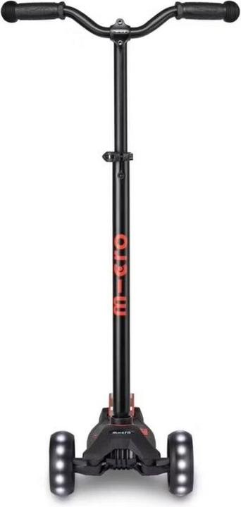 Actual product image Micro Kids kickboard Maxi Deluxe Pro LED (black red)