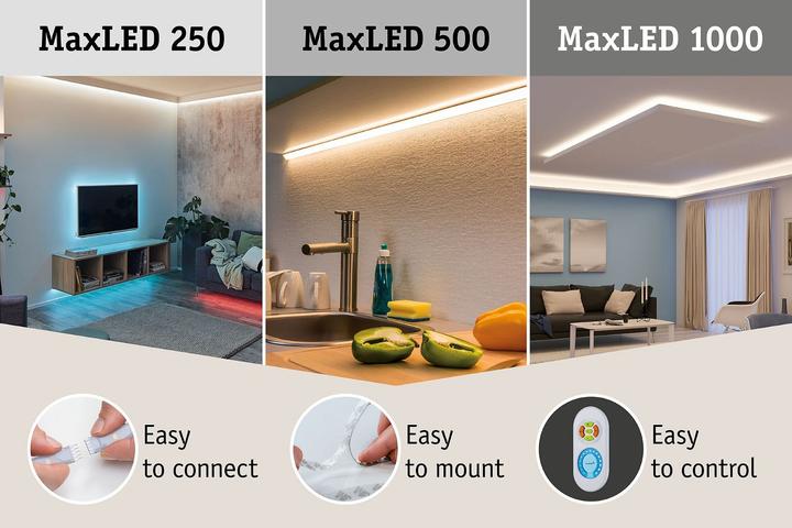 Actual product image Paulmann MaxLED 500 Stripe Set (Warm white, 500 cm, Indoor)