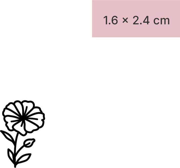 Produktbild minink Temporäres Tattoo – Blume
