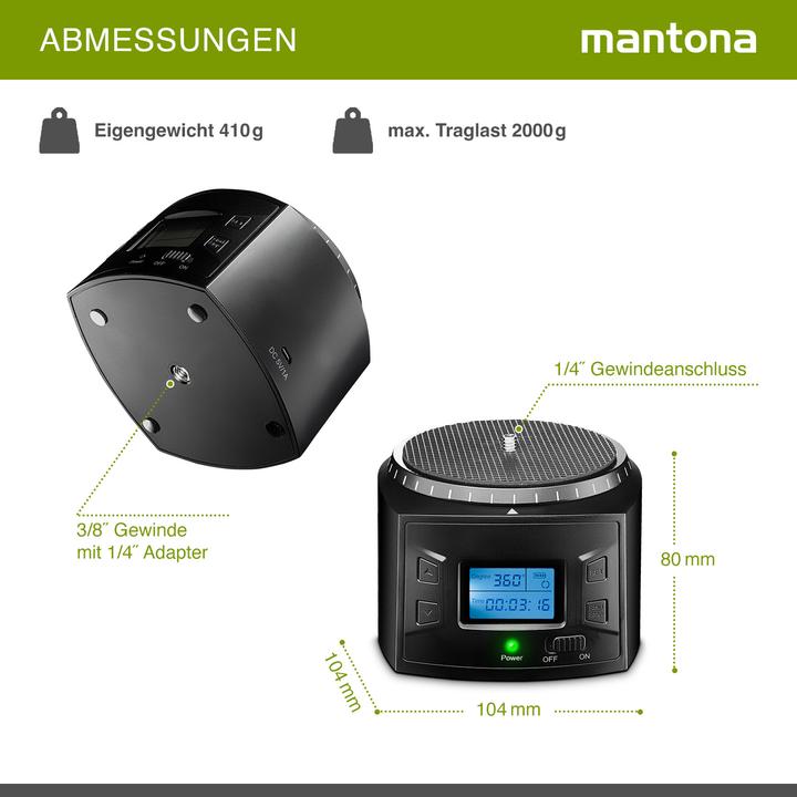 Image du produit mantona Turnaround 360 Advanced 3 (Tête panoramique)