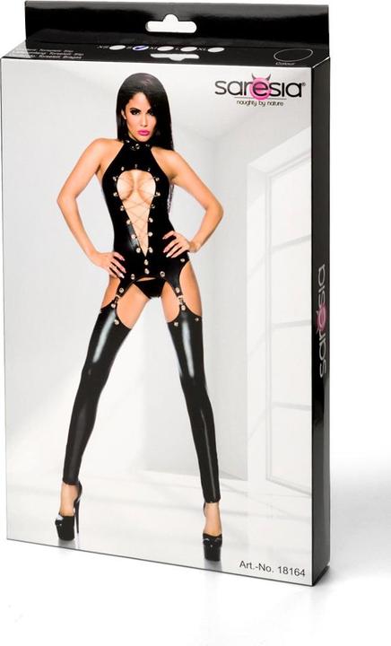 Image du produit Saresia Ensemble jarretelles wetlook S (S)