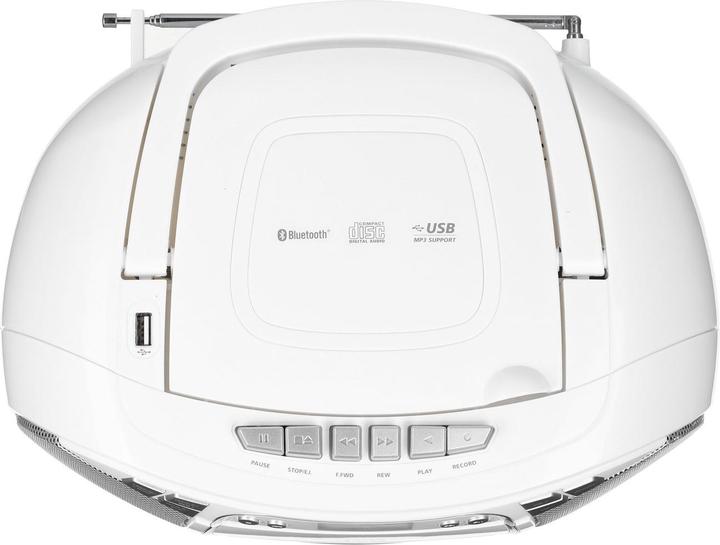 Image du produit JVC RC-E451W Lecteur CD Lecteur CD portable Blanc (VHF, Bluetooth)