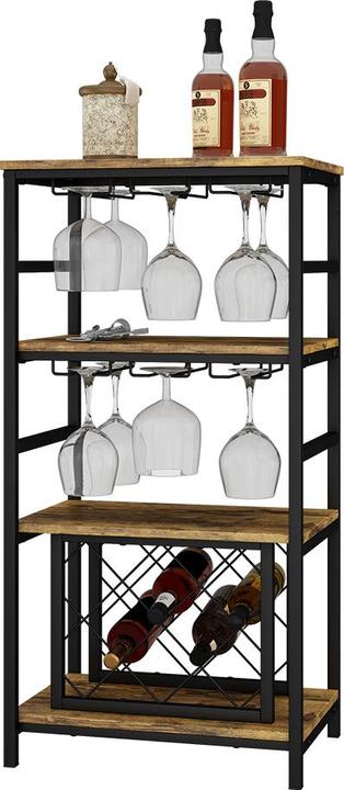 Produktbild Vichy Weinregal Vela, Eiche rustikal, 50 x 100 cm mit Glashalter