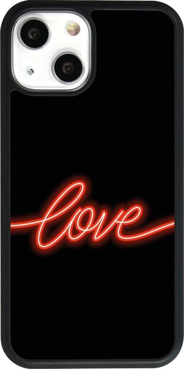 Immagine prodotto PhoneLook Cover silicone nero San Valentino 2023 amore neon (Apple iPhone 13 mini)