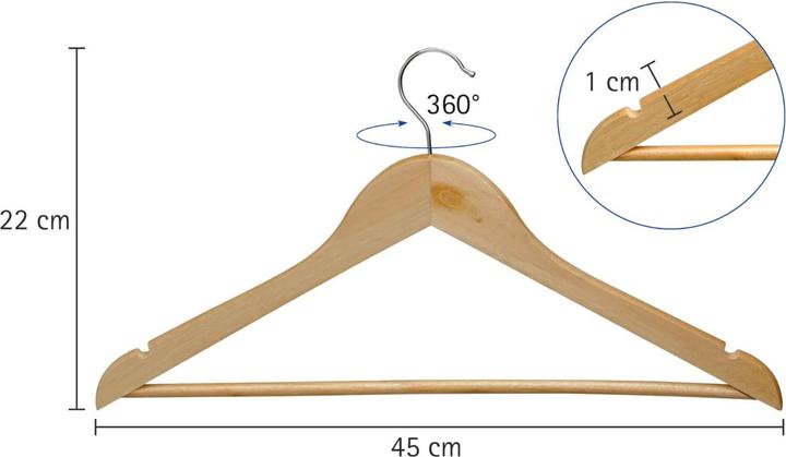 Immagine prodotto Maul Appendiabiti in legno (8 x)